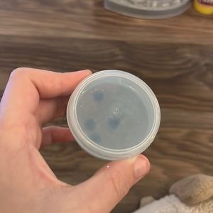 blue slime with orbeez